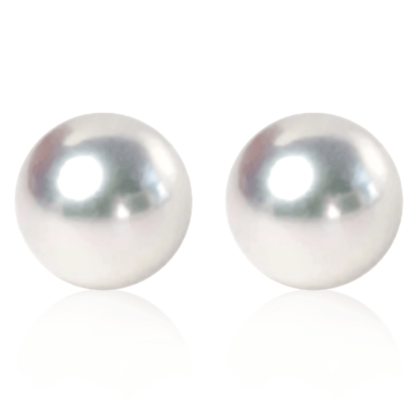 Myrvynte Ins style round aurora Freshwater Pearl Earrings,11-12mm,S925