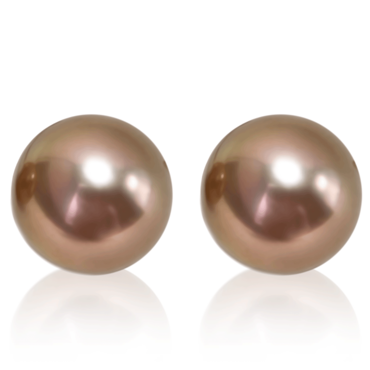Myrvynte Ins style color focus purple Pearl Earrings,11-12mm,S925, Rose Gold Tone