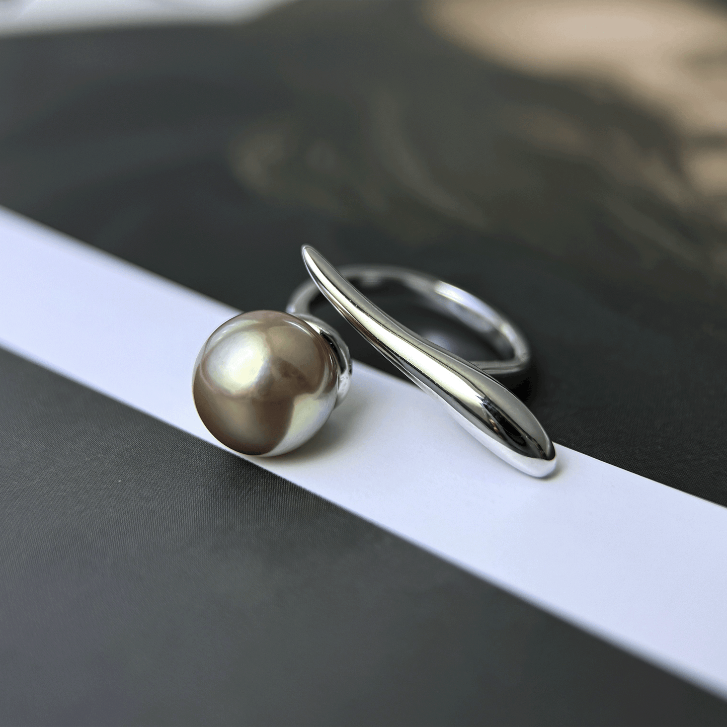 Myrvynte Elegant strong light purple Freshwater Pearl Ring,11-12mm,S925